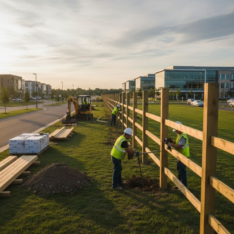 Rustic Fence Installation