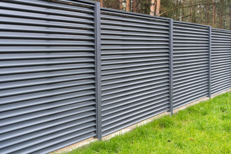 Modern Horizontal Slat Fence