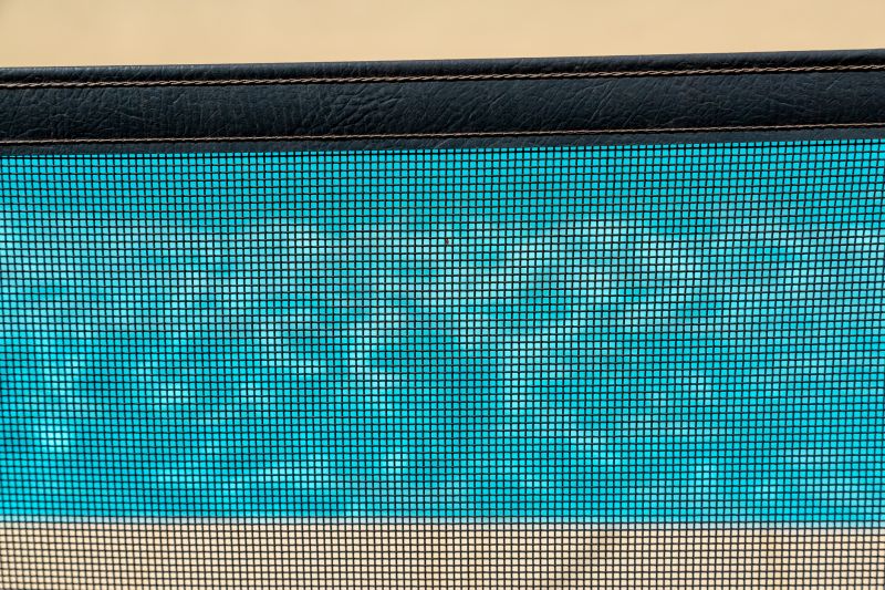 Pool Area with Mesh Barrier